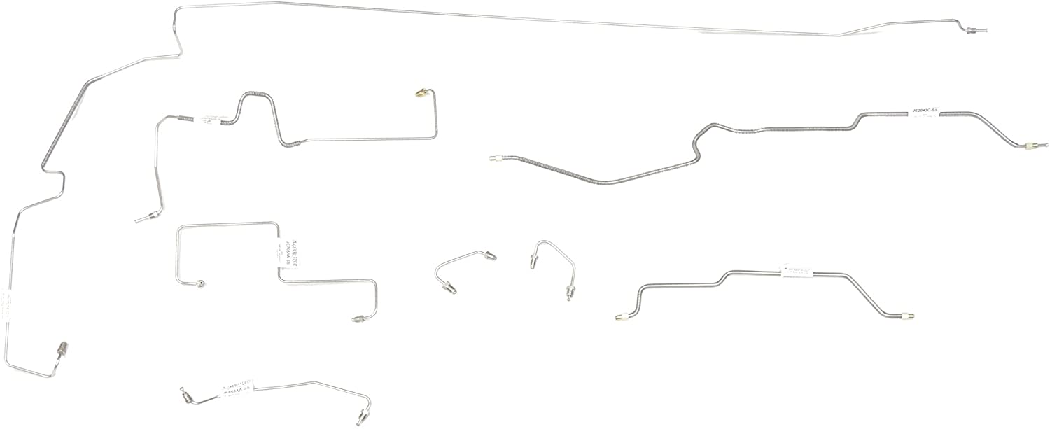 Classic Tube Complete Stainless Steel Brake Line Kit Jeep Wrangler With ABS -1997 JE1051-SS+5