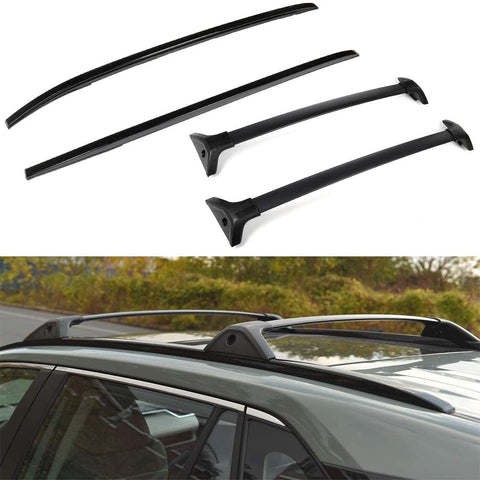 ECCPP Roof Rack Crossbars w/Side Rails fit for Toyota RAV4 2019-2020 Not fit Adventure/TRD Off-Road Models Rooftop Luggage Canoe Kayak Carrier Rack - 4Pcs Cargo Carrier System