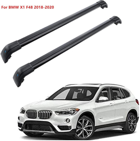 MotorFansClub Roof Rack Cross Bars Fit for Compatible with BMW X1 F48 2018-2020 Crossbars Luggage Rack Top Cargo Rack