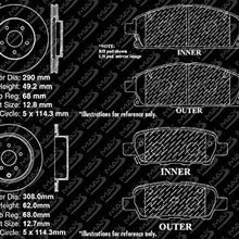 [Front + Rear] Max Brakes Premium OE Rotors with Carbon Ceramic Pads KT035743