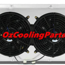 OzCoolingParts 3 Row Core Full Aluminum Radiator + 2 x 12" Fans w/Shroud(Cover) for 1970-1987 71 72 73 74 75 76 77 78 79 80 81 82 83 84 85 86 Chevy GMC Impala Nova Camaro Blazer Caprice Many Cars