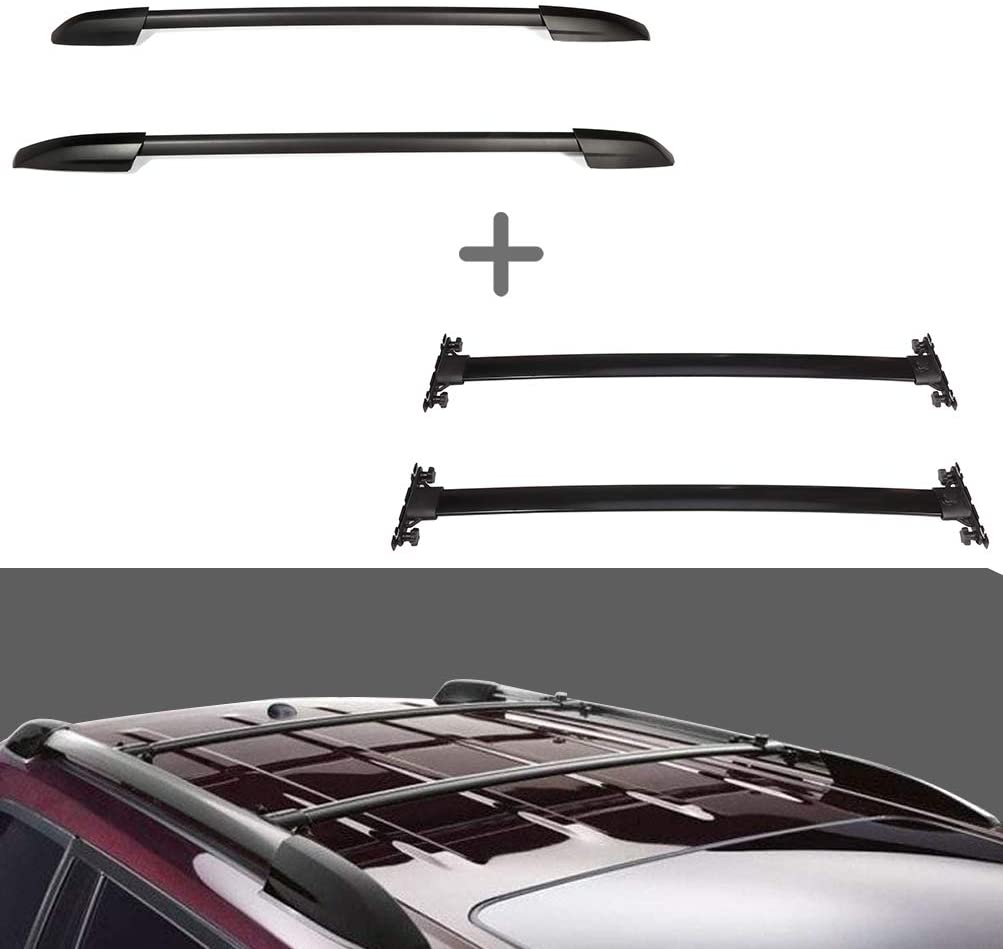 CTCAUTO Crossbar Fit for Toyota Highlander 2008-2013 Aluminum Luggage Rack Crossbars Cargo Rooftop Carrier