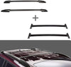 ECCPP Roof Rack Crossbars w/Side Rails fit for Toyota Highlander 2008-2013 Rooftop Luggage Canoe Kayak Carrier Rack - 4Pcs Cargo Carrier System