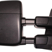 AERDM New towing mirror Black Housing with Temperature sensor fit Ford Super Duty F-250 F-350 F-450 F-550 2017 2018 2019 w/Blind Spot with Turn Signal,Clearance and Auxiliary Lamp
