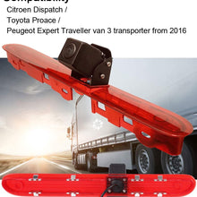 Car Third Roof Top Mount Brake Lamp Rear View Backup Camera for Citroen Dispatch/Proace/Peugeot Expert Traveller Van 3 Transporter (Reversing Camera+4.3 '' Rearview Mirror)