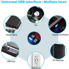 ICBEAMER [ Color:Red Universal USB Interface Plug-in Miniature Night Light LED Car Interior Trunk Ambient Atmosphere
