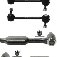 Detroit Axle - 4PC Front Stabilizer Sway Bar Links and Outer Tie Rod Ends for 2005 2006 2007 2008 2009 Honda Odyssey Touring Models