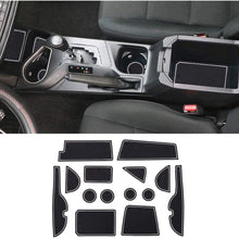 ZOIBV Door Slot Pad Cup Holder Center Console Liner Mats Console Tray Pads Interior Accessories for Toyota RAV4 2016-2020 Plastic PVC Mats Blue Trim 14PCS Set (White)