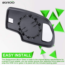 SCITOO Exterior Mirror Replacement Glass Lens Manual fit 1999-2006 Chevrolet Silverado Suburban GMC Sierra Yukon Driver Left Side Towing Mirror Replacement Glass