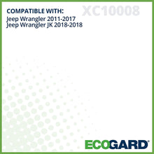 ECOGARD XC10008 Premium Cabin Air Filter Fits Jeep Wrangler 2011-2017, Wrangler JK 2018