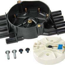Ignition Distributor Cap and Rotor Kit for Chevy GMC Cadillac V8 5.0L 5.7L Compatible Part Number DR474 DR331 Brass Terminals Performance Distributor Cap