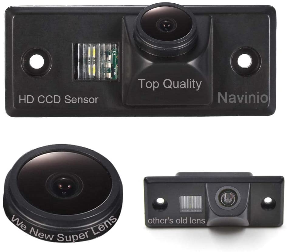 Navinio Super Starlight pro Vehicle Camera 170 Wide Angle Night Vision Rear View Camera Reverse parking for VW Golf Variant MK4 MK5 Tiguan Touareg polo 3C Jetta Passat Sharan Bora Skoda Scirocco Fabia (Model 2=0418DJT)