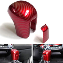 Peopop Carbon Fiber ABS Gear Shift Knob Cover Trim Fit for 10th Gen Civic Automatic Transmission Honda Civic Sedan 2016 2017 2018 2019 2020 (Black)