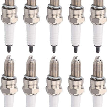 AloneGoer 10pcs 3901 CPR7EA-9 Spark Plug Compatible with Yamaha Rhino 700 Spark Plug NGK Grizzly Kawasaki Vulcan 900 V-Star 950 Drifter 800 8698 RG6YC Denso 4174 5361 IU22