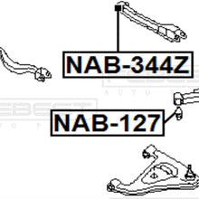 FEBEST NAB-344Z Arm Bushing for Rear Arm