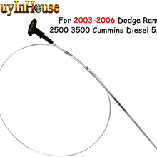 buyinhouse for 2003-2006 Dodge Ram 2500 3500 Cummins Diesel Engine Oil Dipstick Indicator 5.9L