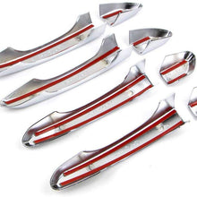 Eynpire 7011 Triple Chrome Plated ABS 4 Door Handle Cover For 2016-2018 Hyundai Tucson with Smart Keyless Entry Cutout