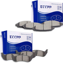 ECCPP 8pcs Full Set Ceramic Disc Brake Pad Kit for 2003-2011 Ford Crown Victoria,2005-2011 Lincoln Town Car,2007-2011 Mercury Grand Marquis