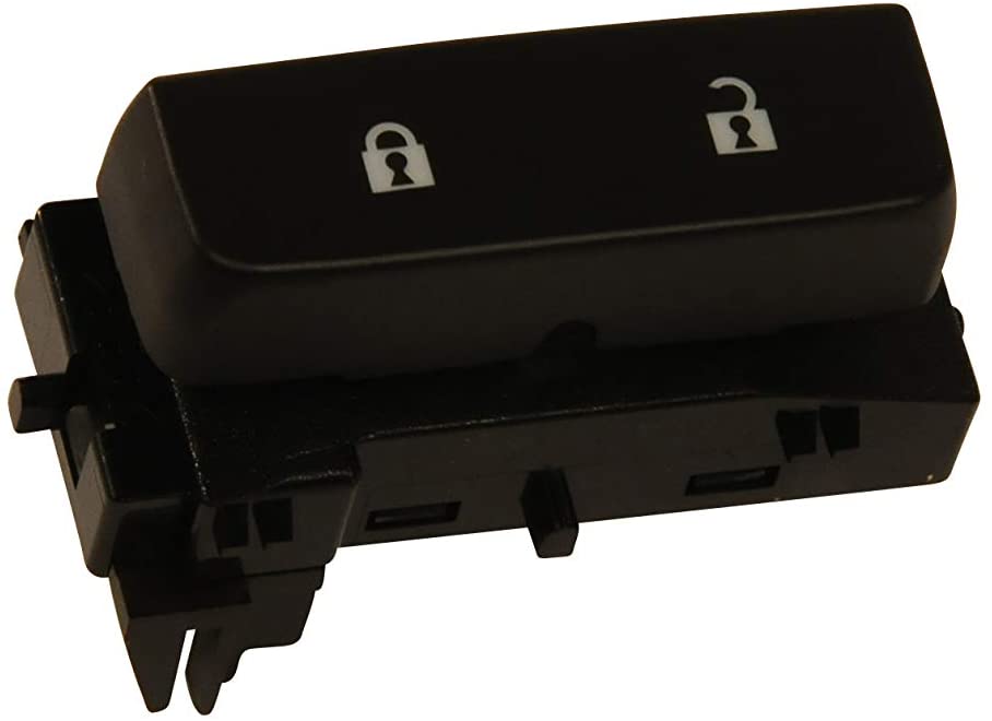 ACDelco 15804094 GM Original Equipment Black Single Door Lock Switch with Blue Backlighting