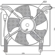 Nissens 85361 Fan, A/C condenser