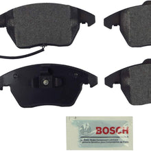 Bosch BE1107 Blue Disc Brake Pad Set for Select Audi A3, A3 Quattro, TT; Volkswagen Eos, Golf, GTI, Jetta, Passat, Rabbit - FRONT