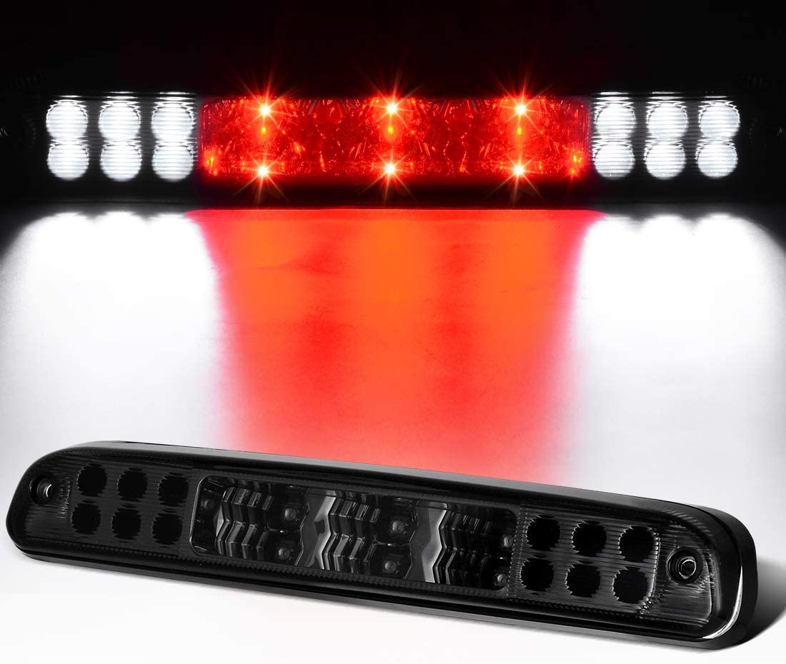 LED 3rd Brake Light Compatible with 1993-2011 Ford Ranger, 2001-2005 Ford Explorer, 1999-2016 F250 F350 F450 F550 Ford Super Duty, 1993-2010 Mazda B-Series High Mount Trailer Cargo Lamp Smoke DWBL1004
