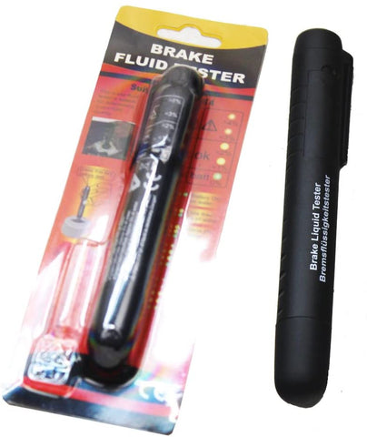 Pocket Brake Fluid Tester Brake Fluid Liquid Tester Pen With 5 LED Indicator Calibrate for DOT3 DOT4 Brake Fluid