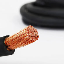 TEMCo WC0180-50' (25' Blk, 25' Red) 2 Gauge AWG Welding Lead & Car Battery Cable Copper Wire BLACK + RED | MADE IN USA