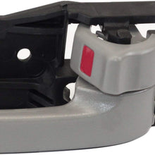 Interior Door Handle Compatible with Toyota Tundra 00-06 Front Right and Left Side Inside Gray W/Door Lock Standard/Extended Cab Pickup