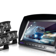 ZEROXCLUB Digital Wireless Backup Camera System Kit No Interference IP69 Waterproof Wireless Rearview Camera 7’’Wireless Reversing Monitor for Truck/Semi-Trailer/RV/Box Truck(BW4)