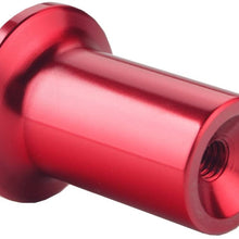 Dewhel Drift Emergency Knob Hand E Brake Spin Turn Knob Lock Button Aluminum JDM For Subaru BRZ Toyota 86 GT86 Scion FRS (Red)