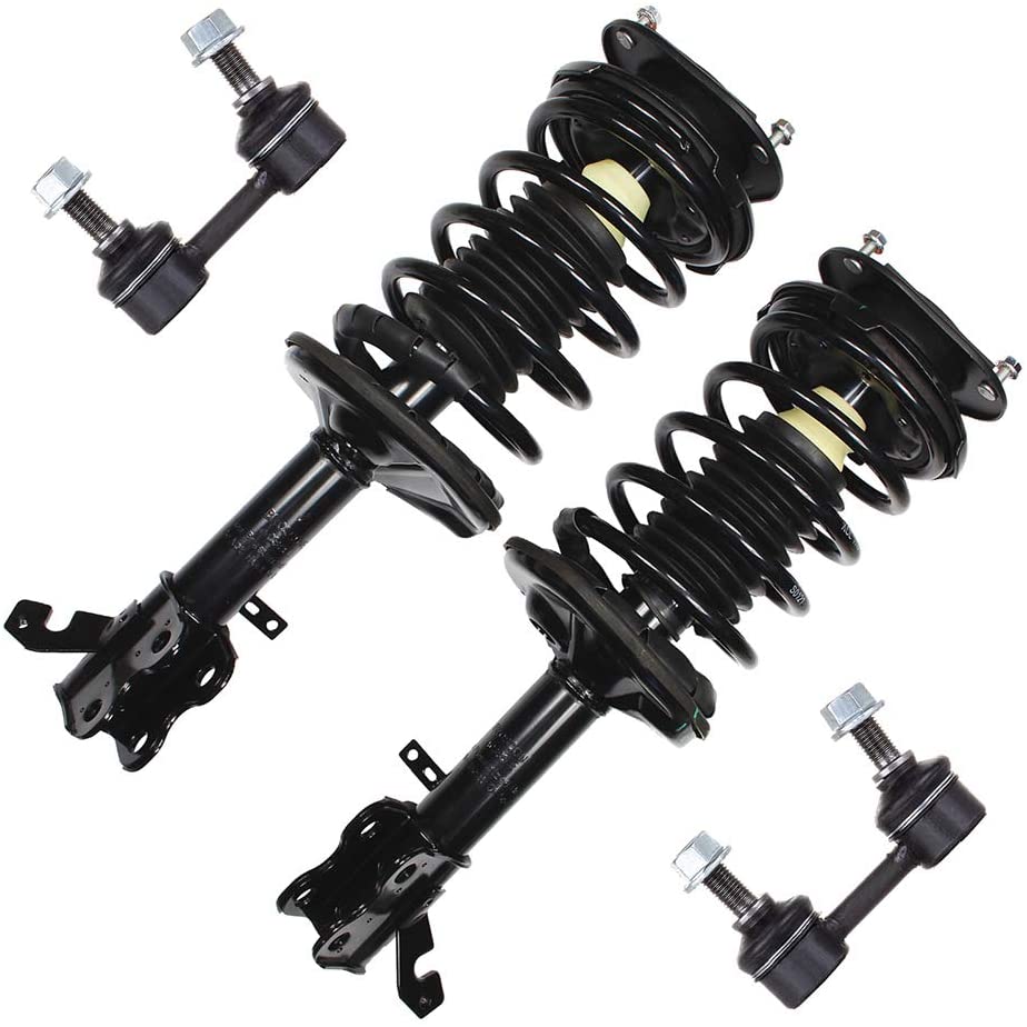 TUPARTS Front Shocks Strut Complete Replacement Set Stabilizer Bar Link Kit fit for 98 99 00 01 02 Chevrolet Prizm 93 94 95 96 97 98 99 00 01 02 Toyota Corolla suspension 271952 271951 K90124 set of 4