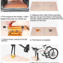 GrmeisLemc Bike Fixing Rack,Bike Bicycle Front Fork Quick-Release Car SUV Carrier Alloy Block Mount Rack