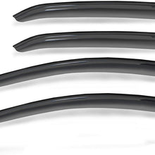 Gldifa Smoke Window Visors fit 2014-2018 Toyota Corolla Sun/Rain Guard Wind Deflectors 4pcs