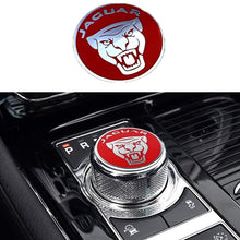 MAXDOOL Panel Frame Cover Trim Accessories Gear Shift Knob Cover Decoration Trim Sticker for Jaguar XF XE XJ F-Pace (Red)