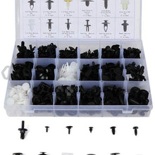 LUJUNTEC 408Pcs Bumper Retainer Clips Auto Fasteners Rivet Clips Body Fastener Clips with Plastic Box