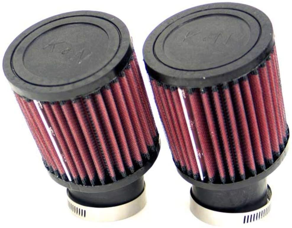 K&N Universal Clamp-On Air Filter: High Performance, Premium, Washable, Replacement Engine Filter: Flange Diameter: 2.062 In, Filter Height: 4 In, Flange Length: 2 In, Shape: Round, RU-1402