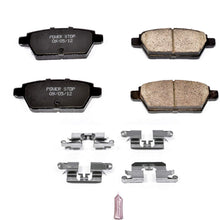 Power Stop 17-1161, Z17 Rear Ceramic Brake Pads with Hardware