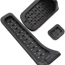 etopmia BEZ No Drill Fuel Brake Foot Pedals For Mercedes Benz C/E/S/GLK/SLK/CLS/Sl Class Silver (1 Pack)