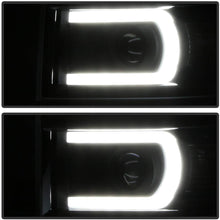 ACANII - For Black 2014-2015 Chevy Silverado 1500 LED DRL [Light Tube] Projector Headlights Driver + Passenger Side