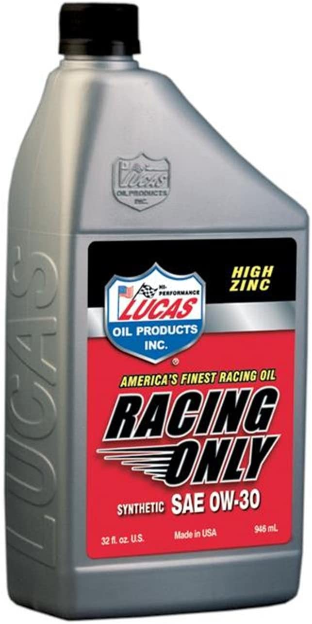 Lucas Oil 10605 0W-30 Synthetic Racing Oil - 1 Quart Bottle