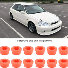 Bushings, 12pcs Replacement Bushings Lower Control Arm Rear Camber Fit for Civic Integra Red