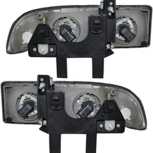 Aftermarket Replacement Driver and Passenger Set Headlights Compatible with 98-05 Blazer 98-04 S10 Pickup 16526217 16526218