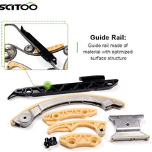 SCITOO 94201S Timing Chain Kit Tensioner Guide Rail Crank Sprocket Shaft Sprocket fits for Chevrolet Malibu 8-13 Equinox 10-15 Buick L4 2.0L 2.2L 2.4L