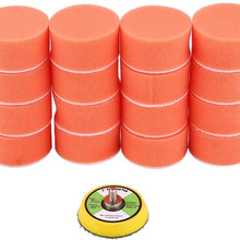 Terisass 17 Pcs/Set 2 Inch Car Cleaning Pads Auto Woolen Polisher Buffer Pad Car Sponge Buffing Polishing Pad Automotive Buffing Wax Polisher Kit