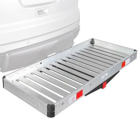 Apex ACC2-4820 Metallic Aluminum Hitch Cargo Carrier (48x20 Tray for 2