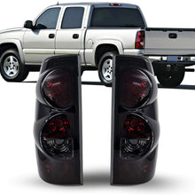 ZMAUTOPARTS Chevy Silverado/ GMC Sierra Pickup Tail Brake Lights Lamp Black/Smoke