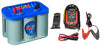 Optima Batteries 8016-103 D34M BlueTop Starting and Deep Cycle Marine Battery + Digital 400 12V Performance Maintainer and Battery Charger - 150-40000