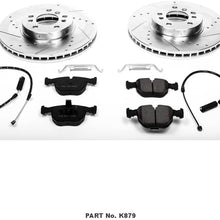 Power Stop K879 Front Brake Kit with Drilled/Slotted Brake Rotors and Z23 Evolution Ceramic Brake Pads