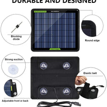 ECO-WORTHY 12 Volt 10 Watt Solar Car Battery Charger & Maintainer, Solar Panel Trickle Charger, Portable Power Backup Kit with Alligator Clip Adapter for Car, Boat, Automotive, Motorcycle, RV